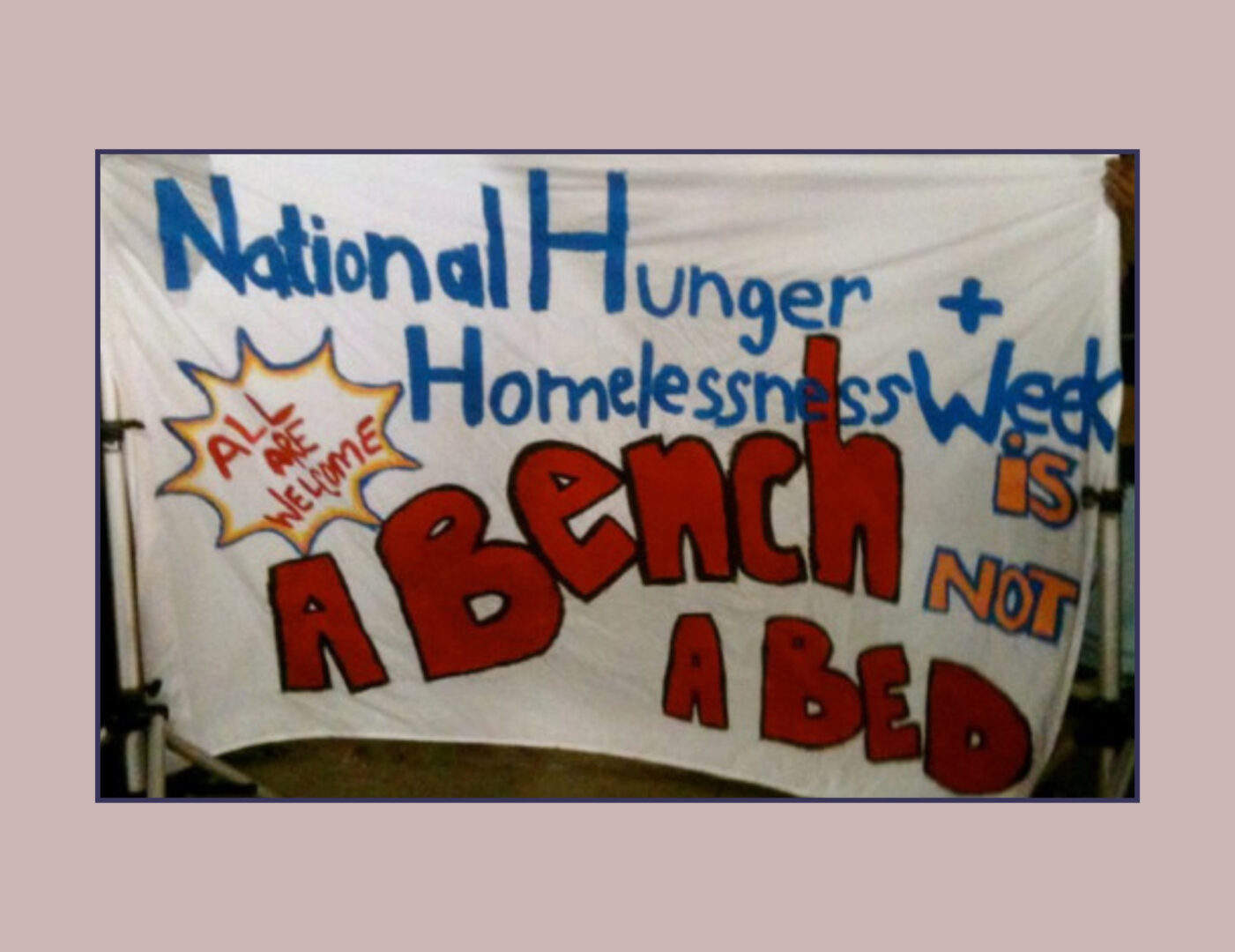 a bench is not a bed